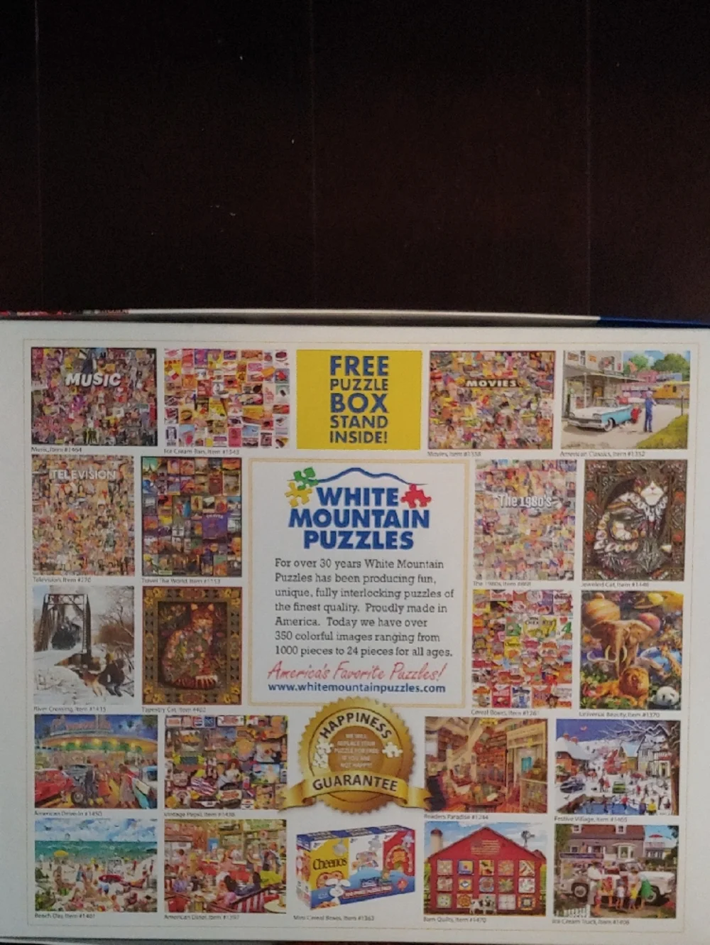 White Mountain Penny Candy Puzzle - Bright Multicolor Candy-Themed Collage - Picture 4 of 4